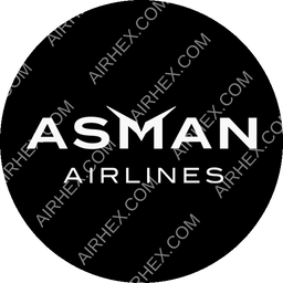 Asman Airlines Circular logo (dark)