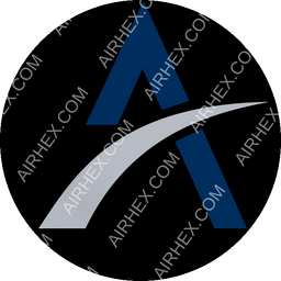 Astra Airlines Circular logo (dark)