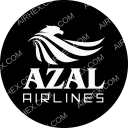 Azal Airlines (Yemen) Circular logo (dark)