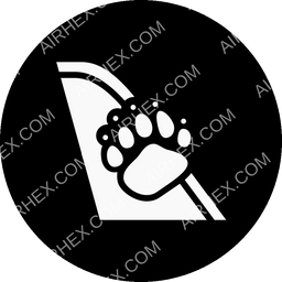 Bearskin Airlines Circular logo (dark)