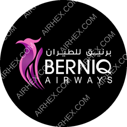Berniq Airways Circular logo (dark)