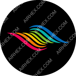 Colorful Guizhou Airlines Circular logo (dark)