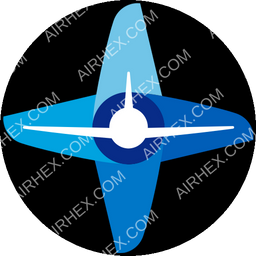 Contour Airlines Circular logo (dark)