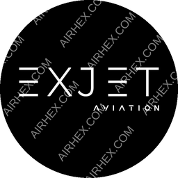 Exjet Aviation Circular logo (dark)