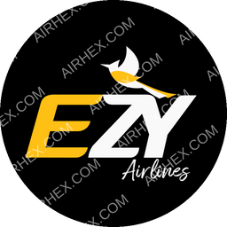 Ezy Airlines Circular logo (dark)