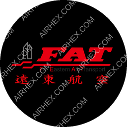 FAT Far Eastern Air Transport Circular logo (dark)
