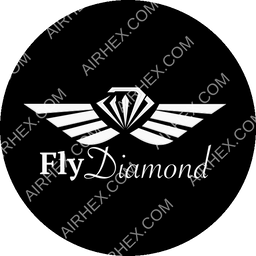 Fly Diamond Circular logo (dark)