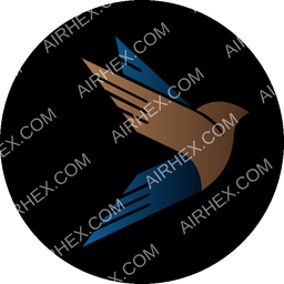 FlyDamas Circular logo (dark)