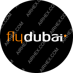 Flydubai Circular logo (dark)