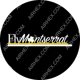 FlyMontserrat Circular logo (dark)