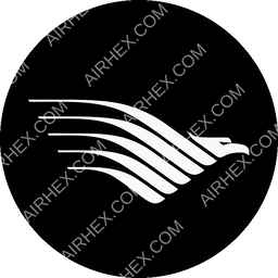 Garuda Indonesia Circular logo (dark)