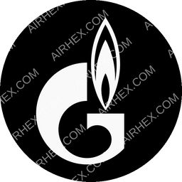 Gazpromavia Circular logo (dark)