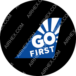Go First Circular logo (dark)