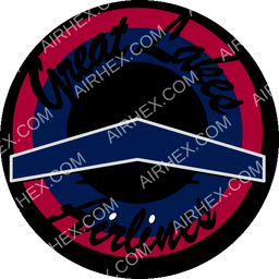 Great Lakes Airlines Circular logo (dark)
