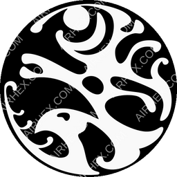 Hunnu Air Circular logo (dark)