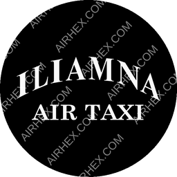 Iliamna Air Taxi Circular logo (dark)