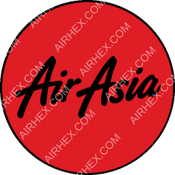 Indonesia AirAsia X Circular logo (dark)
