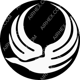 Iran Aseman Airlines Circular logo (dark)