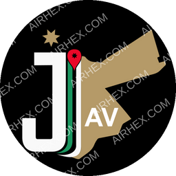 Jordan Aviation Circular logo (dark)