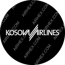 Kosova Airlines Circular logo (dark)