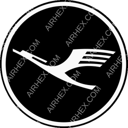 Lufthansa Circular logo (dark)