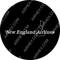 New England Airlines Circular logo (dark)