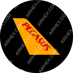 Pegasus Airlines Circular logo (dark)