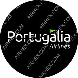 Portugalia Airlines Circular logo (dark)