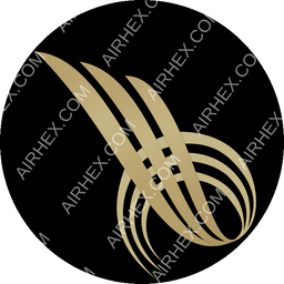 Queen Bilqis Airways Circular logo (dark)