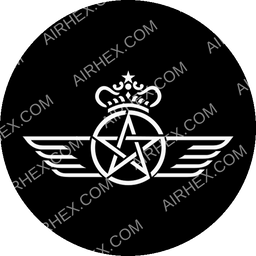 Royal Air Maroc Express Circular logo (dark)