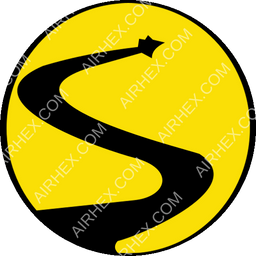 Sharp Airlines Circular logo (dark)