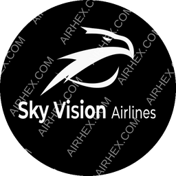 Sky Vision Airlines Circular logo (dark)