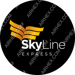 Skyline Express Airline Circular logo (dark)