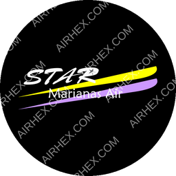 Star Marianas Air Circular logo (dark)