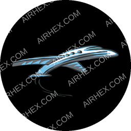 Twin Jet Circular logo (dark)