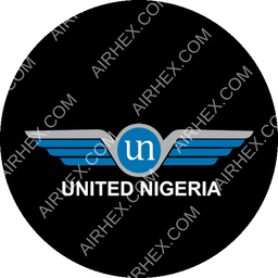 United Nigeria Airlines Circular logo (dark)