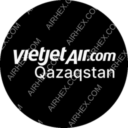 Vietjet Qazaqstan Circular logo (dark)