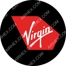 Virgin America Circular logo (dark)