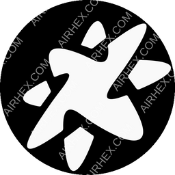 Windrose Airlines Circular logo (dark)