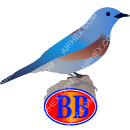 Bluebird Aviation Symbol logo (dark)