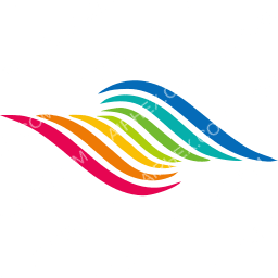 Colorful Guizhou Airlines Symbol logo (dark)