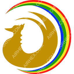 Golden Myanmar Airlines Symbol logo (dark)