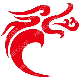 Loong Air Symbol logo (dark)