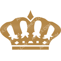 Royal Wings Symbol logo (dark)