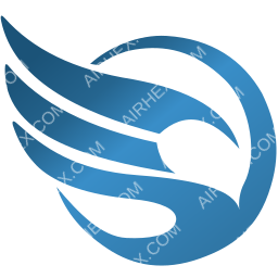 SkyBird Airlines Symbol logo (dark)