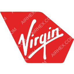 Virgin America Symbol logo (dark)