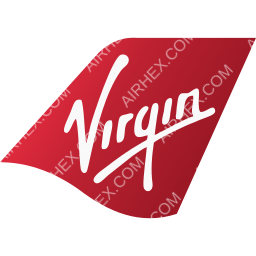 Virgin Atlantic International Symbol logo (dark)