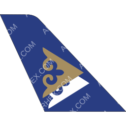 Air Astana Tail logo (dark)
