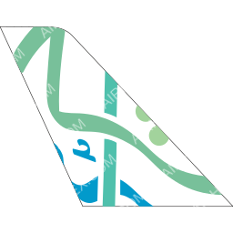 Air Karachi Tail logo (dark)