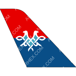 Air Serbia Tail logo (dark)